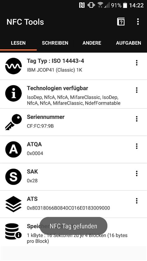 xda nfc not writing